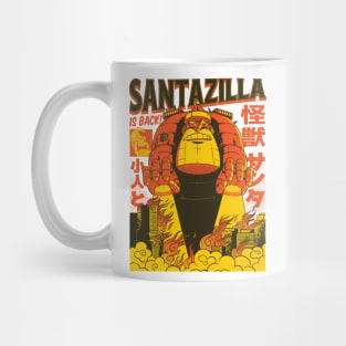 Santazilla Christmas Gift Tee Perfect for Holiday Season and Christmas Lovers Mug